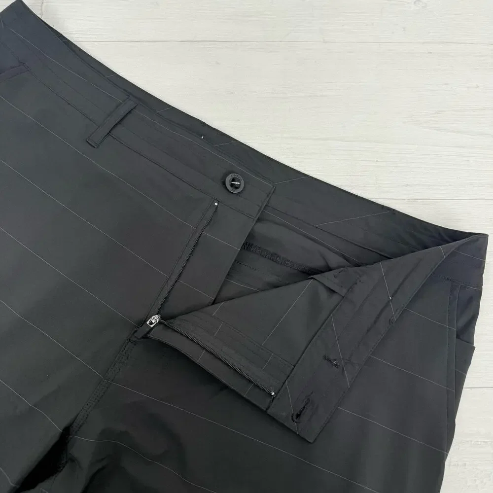 O'Neill Crossover Shorts Men 40 Black Hybrid Quick Dry Hike Pockets Surf Outdoor